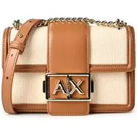 Armani Exchange Wonder Borsa a spalla 19 cm marrone
