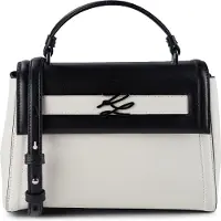 Karl Lagerfeld Borsa a mano nero / bianco