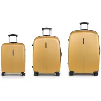 Gabol Paradise XP 4 ruote Set di valigie 3 pezzi espandibile giallo