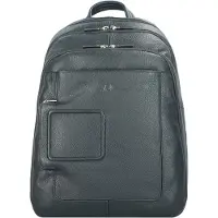 Piquadro Vibe Zaino da lavoro Vera Pelle 43 cm Vano porta PC blu