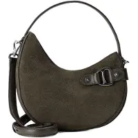 Ralph Lauren Tasha Borsa a spalla Vera Pelle 19.5 cm verde