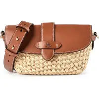 Ralph Lauren per donna. 431P10158001 Borsa marrone Lynden (OSFA), Beige, Casual, Pelle