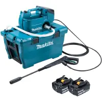 Makita DHW 080 F2K Idropulitrice a batteria 36 V ( 2x 18 V ) 80 bar 380 l/h Brushless + 2x batteria ricaricabile 3,0 Ah - senza caricabatterie