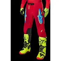 Alpinestars Pantaloni Supertech Maker 2025 Bright Red Yellow Fluo, Taglia: 36
