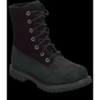 Timberland per donna. TB18149A0011 Stivali in pelle Authentic Mid Warm neri (41 W), Nero, Basso, Stringhe, Casual