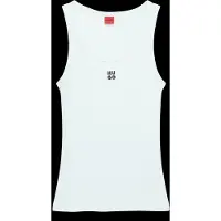 HUGO per donna. 50514489 Maglietta bianca Datamia (L), Bianco, Casual, Cotone, Senza maniche / cinghie