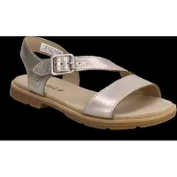 Timberland per donna. TB0A2R2TN751 Sandali in pelle dorata Calista Bay (36 W), Oro, Basso, Fibbia, Casual