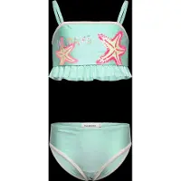 Billieblush per ragazza. U22157 Bikini turchese con volant (4Y= 102cm), Beachwear, Poliestere, Poliamide, moda per bambini