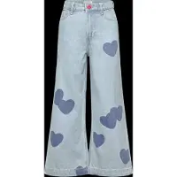 Billieblush per ragazza. U21877 Jeans Blue Heart (10Y= 138cm), Casual, Cotone, Denim, moda per bambini