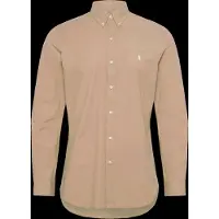 Ralph Lauren per uomo. 710929348501 Camicia Slim Fit in popeline elasticizzato beige (S), Casual, Cotone, Manica lunga