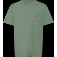 Ralph Lauren per ragazzo. 323970333507 Maglietta in maglia di cotone con tasca verde ((L) 10/12años= 150/161 cm), Casual, Manica corta,