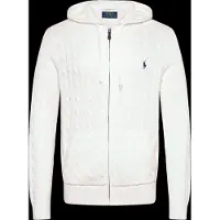 Ralph Lauren per uomo. 710B18057004 Maglione in cotone a trecce (L), Bianco, Casual