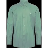 Ralph Lauren per uomo. 710929349504 Camicia in popeline elasticizzato Custom Fit verde (XXL), Casual, Cotone, Manica lunga