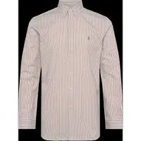 Ralph Lauren per uomo. 710929346504 Camicia in popeline ed elastan Custom Fit beige (XL), Casual, Cotone, Manica lunga