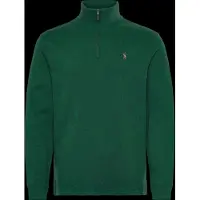 Ralph Lauren per uomo. 710P07411501 Jersey Estate-Rib con zip corta verde (M), Casual, Cotone, Manica lunga
