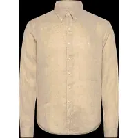 Ralph Lauren per uomo. 710966294520 Camicia in lino Custom Fit beige (L), Casual, Manica lunga