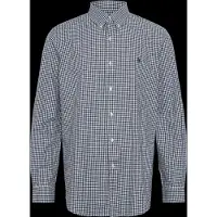 Ralph Lauren per uomo. 710929347500 Camicia in popeline elasticizzato a quadri blu marino (L), Casual, Cotone, Manica lunga, Navy