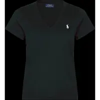Ralph Lauren per donna. 211B14611009 T-shirt nera in cotone (M), Nero, Casual, Manica corta