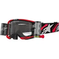 Alpinestars Maschere Vision 8 Luar Roll Off Red Black Clear Roll Off, Taglia: One Size