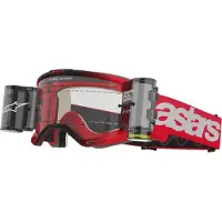 Alpinestars Maschere Vision 5 Blaze Roll Off Red Clear Roll Off, Taglia: One Size