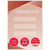 GBC Buste Per Plastificazione A4 2x175 Micron 216x303 Mm 100 Unità
