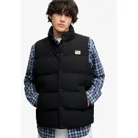 Superdry per uomo. M5012426A Gilet con cappuccio NON Everest nero (XL), Casual, All'aperto, Nylon riciclato