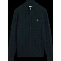 Gant Teen Unisex Cotton Cable Full Zip Cardigan Evening Blue Taglia: 146/152 | Maglioni Outlet | kids | Blu