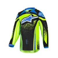 Alpinestars Maglia Racer Nomur Bambino 2026 Dk Navy Yllw Fl Ucla Blue, Taglia: XXS