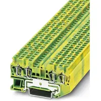 Phoenix Contact Morsetto per conduttore di protezione 0,08-4 qmm gn-ge - Morsettiera di terra unipolare 5,2 mm ST 2,5-QUATTRO-PE