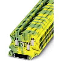 Phoenix Contact Morsettiera passante - Morsettiera di terra unipolare 5,2 mm UT 2,5-TWIN-PE