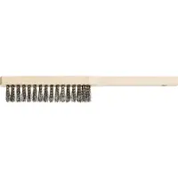 PFERD TOOLS Spazzola manuale per meccanica di precisione HBFM Filo di acciaio inossidabile a 4 ranghi Ø0,15 mm