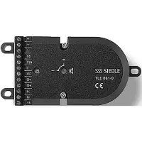 Siedle TLE 061-01, Tipo di prodotto: Modulo altoparlante, Colore del prodotto: Nero, Compatibilità marca: . Larghezza: 124 mm, Fascetta