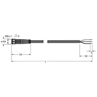 Turck Cavo attuatore e sensore PKG3M-5/TXL 6625551
