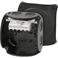 Hensel morsettiera 4qmm 5f Kst 104x104x70mm AP