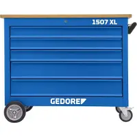 Gedore 1507 XL 03200 Banco da lavoro a rulli con 5 cassetti, 3127788