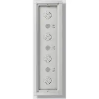 Siedle Custodia da incasso GA 612-4/1-01 SM argento metallizzato
