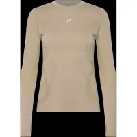 Asics Women's Road Seamless L/S Top Maglia da corsa Donna (S, beige)