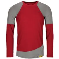 Grüezi Bag Woodwool Longsleeve Mr. Picard Maglia merino Uomo (XXL, rosso)