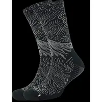 Asics Fujitrail Graphic Crew Sock Calze da running (39-42, nero/grigio)