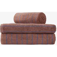 Bongusta Naram Hand Towels Asciugamano (50 x 80 cm, camel / ultramarine)