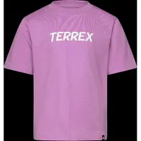 Adidas Kid's MT Logo Tee T-shirt Bambini (128, fuchsia)