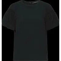 French Connection Crepe Light Puff Sleeve Top Black Taglia: M | Magliette intime Outlet | Donna | Nero
