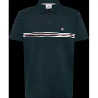 FILA Diecimo Regular Heritage Tape Polo Shirt Black Iris Taglia: M | Polo Outlet | Uomo | Nero