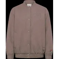 FILA Como Oversized Felted Varsity Jacket Weathered Teak Taglia: L | Bomber Outlet | Donna