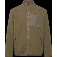 Knowledge cotton apparel Everyday Adv. Nordic Light Zip FL Giacca in pile Uomo (S, olivia/marrone)
