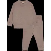 Minymo Kid's Sweat Set Set abbigliamento Bambini (140, marrone)