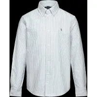 Ralph Lauren per ragazzo. 322677177001 Camicia Oxford a righe (2), Blu, Casual, Cotone, moda per bambini