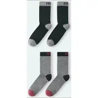 Reima Kid's Parit Socks Calze merino Bambini (19-21, grigio/nero)
