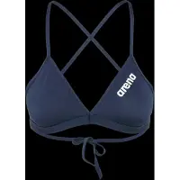 Arena Women's Team Swim Top Tie Back Solid Parte superiore bikini Donna (36, blu)