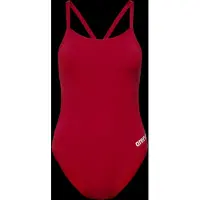 Arena Women's Team Swimsuit Challenge Solid Costume intero Donna (40, rosso)